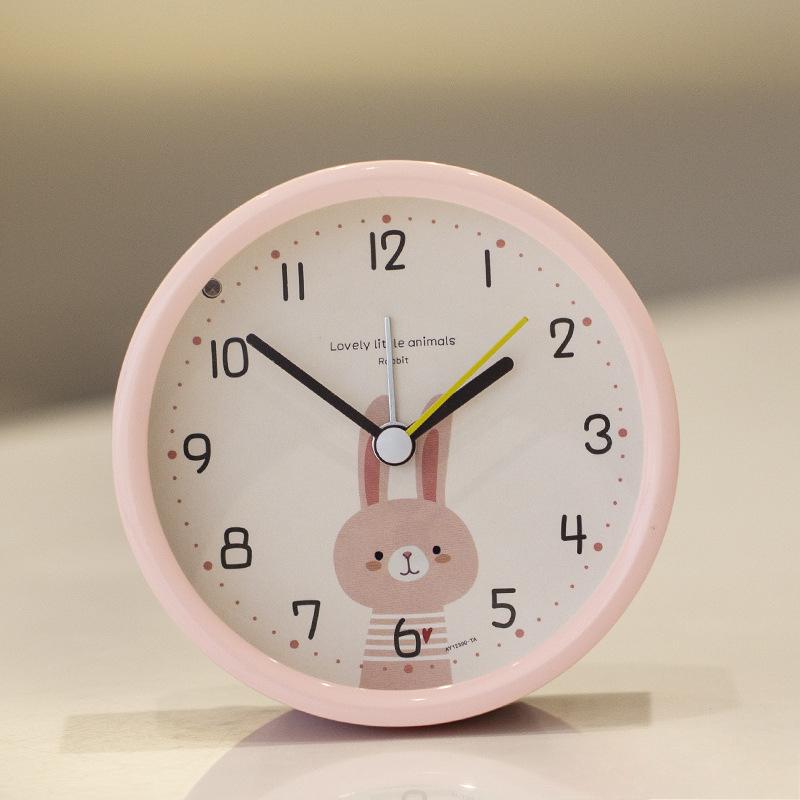 

Cartoon Creative Child Student Using Night Light To Sweep The Bedside of The Bedroom with Night Lights and Silently Walks.