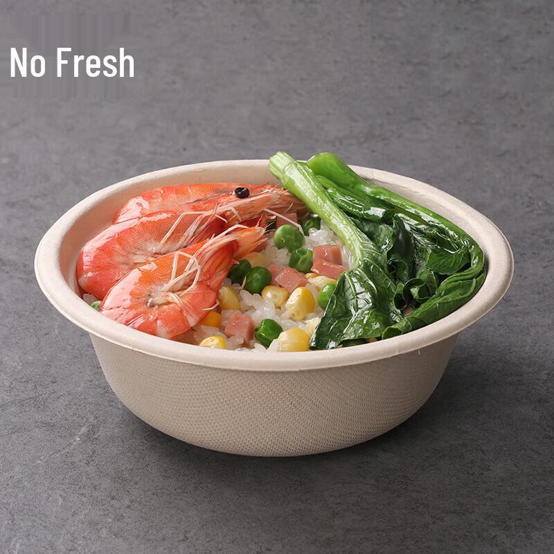 MiaoJie Disposable Food-Grade Thickened Paper Bowls with Lids