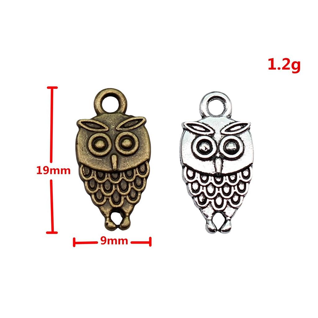 Owl Charms Mini Antique Alloy Pendants For Animal Themed Jewelry Making