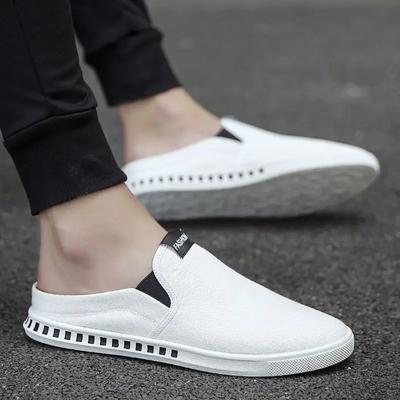 Schuhe 2024 Mode Hausschuhe für Herren Sommersandalen Mann Lässig Bequem Günstig Koreanischer Stil Gummi Ausverkauf Erwachsener Designer Luxus