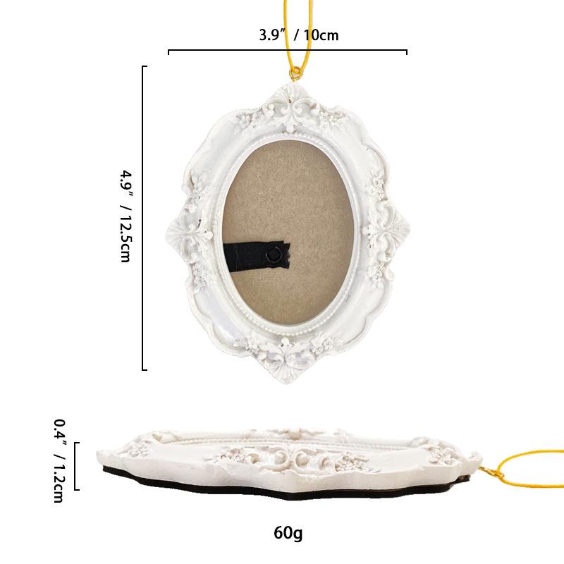 European Mini Golden Retro Small Photo Frame Home Decor Picture Frame Room Wall Decoration Pendant Accessory Resin Handicrafts