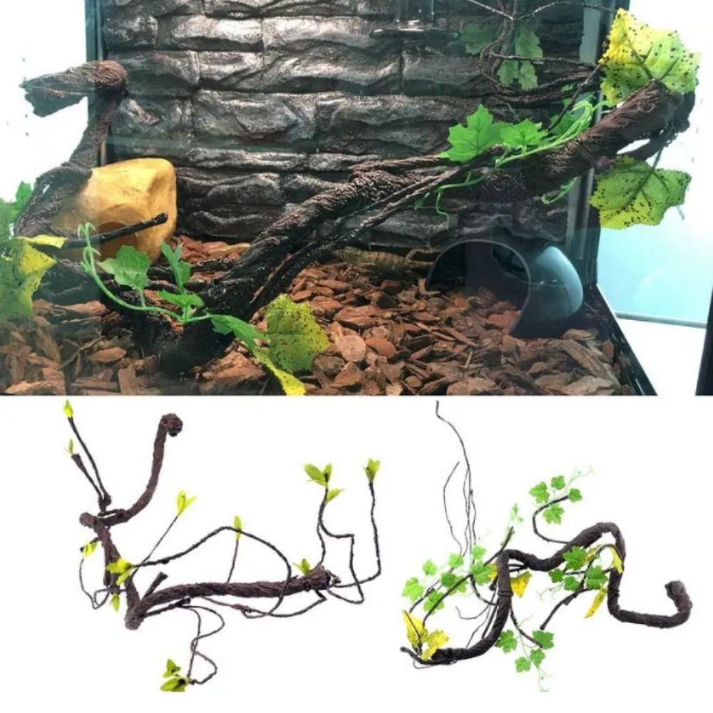 Simulation Reptile Corner Branch Flexible Jungle Climbing Branches  Snake Tank Habitat Decor