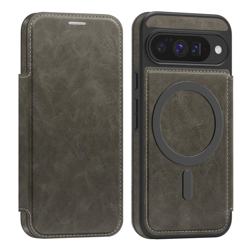 For Google Pixel 10/10 Pro Magnetic Case RFID Blocking Card Holder Leather Phone Cover