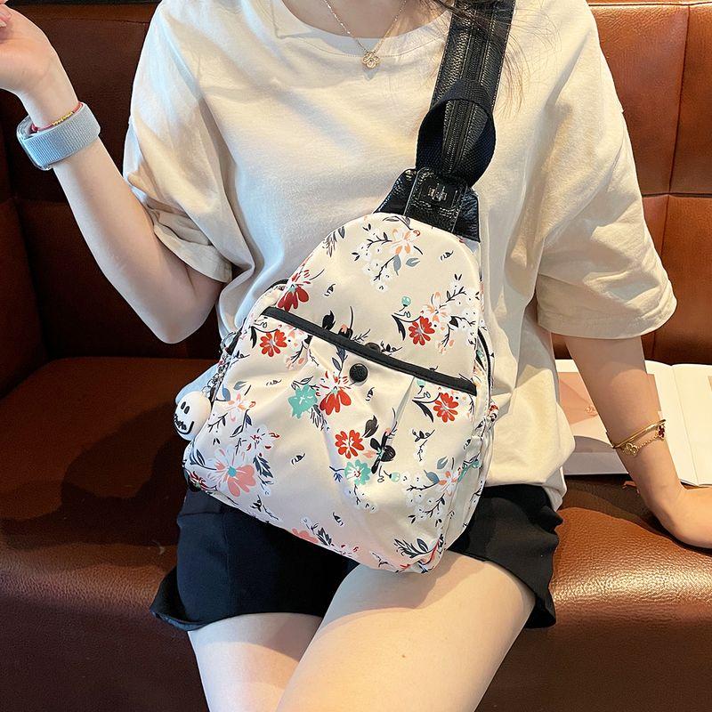 

Fashion Brand Printing Three-Purpose Casual Women s Stylish Backpack Three Flowers