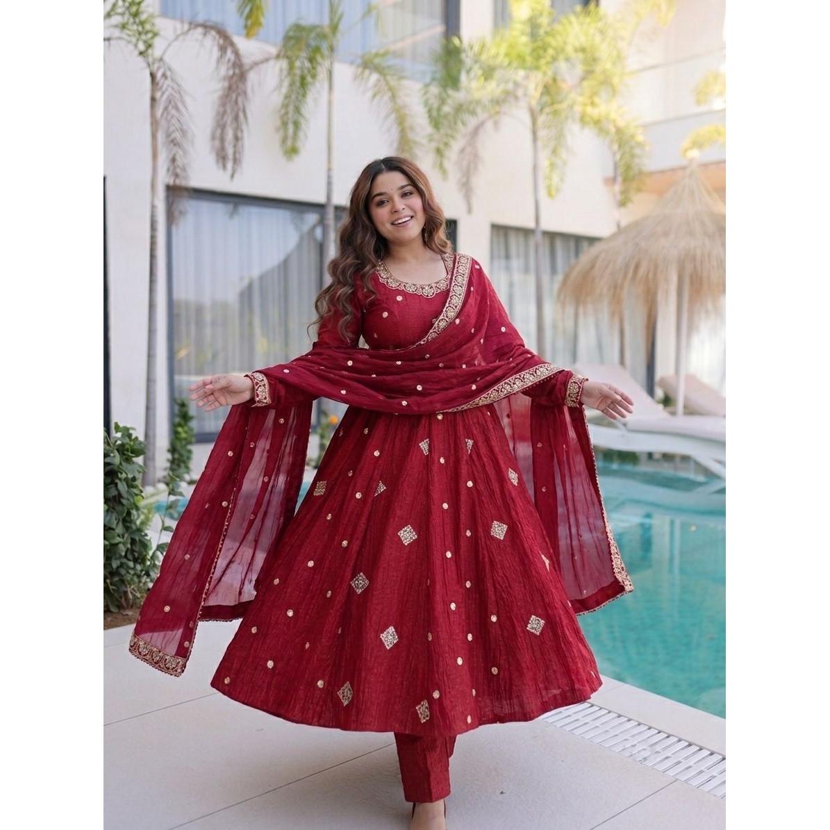 Bollywood Party Wear Salwar Kameez Pakisatni Indian Desigenr Anarkali Suit Dress M-38