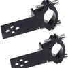 2Pcs Motorcycle Fork Tube Clamp Horizontal/Vertical Installation LED Light Bar Mounting 22mm-36mm
