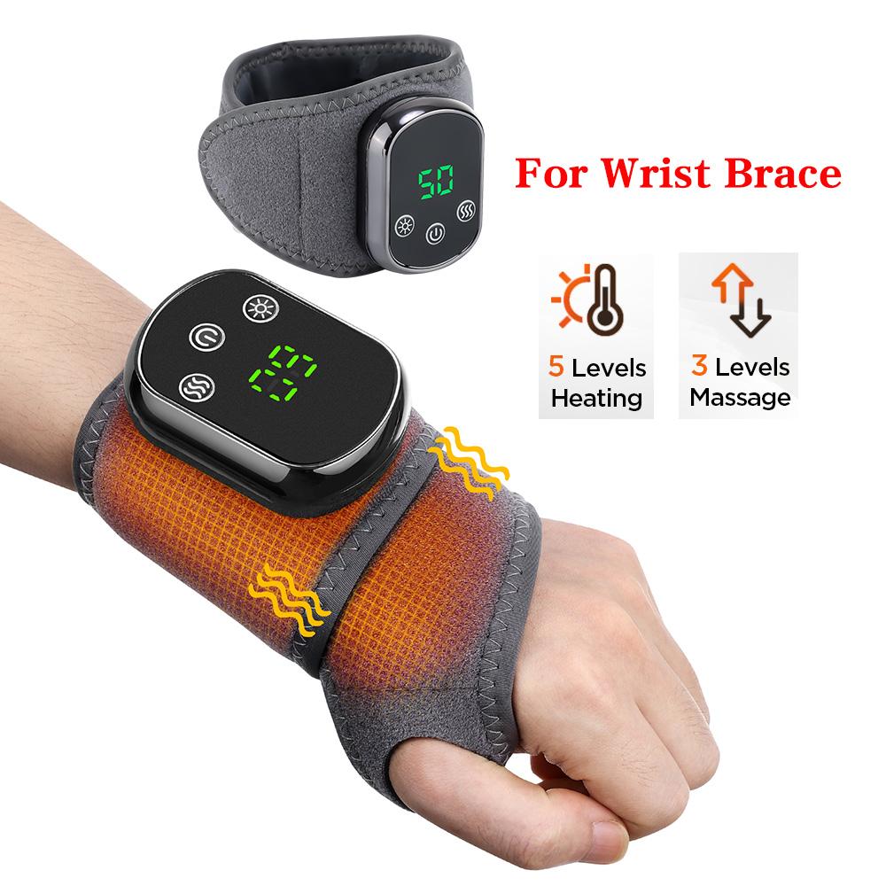 Durable And Safe Electric Heating Wrist Guard Vibration Massage Hot Compress Wrist Brace Ankle Wrap Hand Foot Protector Rechargeable Wristband