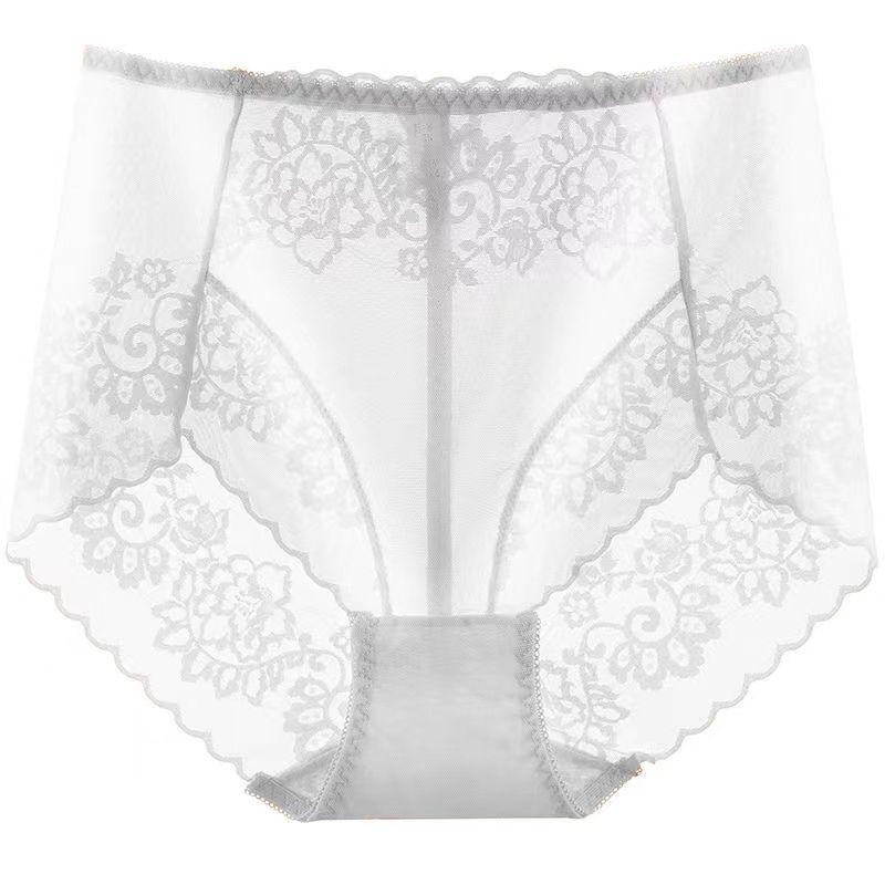 

High Waist Lace Panties: Tummy Control, Hip Lift, Seamless, Transparent, Seductive Mesh, Comfortable, Triangle Design for Women L (95-115 lbs)