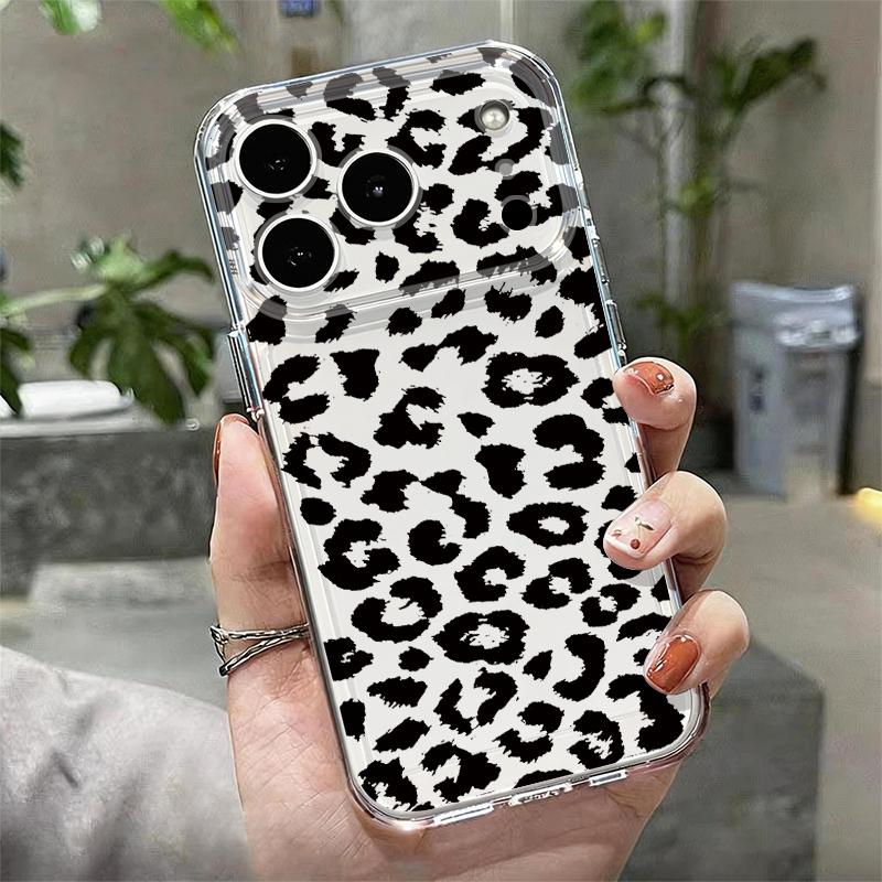 Colorful Leopard Print Phone Case For iPhone 17 Pro Max Coque iPhone 16 15 14 13 12 Pro Max 11 Clear TPU Silicone Soft Cover