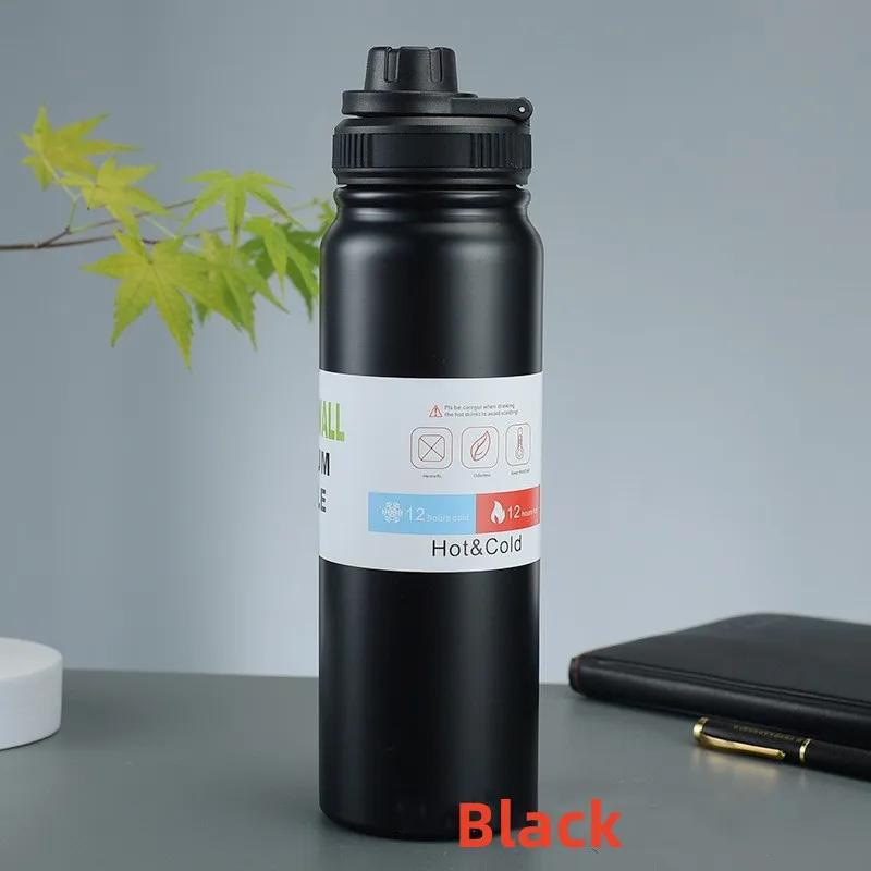 600/800ML Outdoor Thermos Kettle Water Bottle with Tea Filter Stainless Steel Travel Insulated Cup Leak-proof Sports Flask