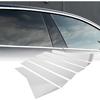 Door Pillar Window Trim - Car Front Rear Left Right Side Anti Scratch Sticker Pillar Posts Door Outer Cover - for Honda CR-V 2017-2022 Plastic Chrome