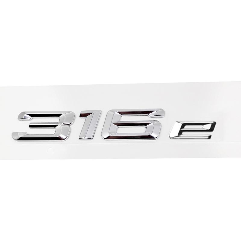 ABS Car Rear Trunk Logo Badge Emblem Sticker For BMW 3 series 316e 328e 318e 320e 325e 330e 335e E46 E90 E91 F30 F31 F34 G20