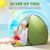 Tenda de Praia Pop-Up Resistente a UV e Impermeável Abrigo de Sombra Solar para Acampamento