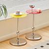 Stainless Steel Sofa Bedside Small Coffee Table Modern Minimalist Creative Mini Small Table Glass Coffee Table Removable