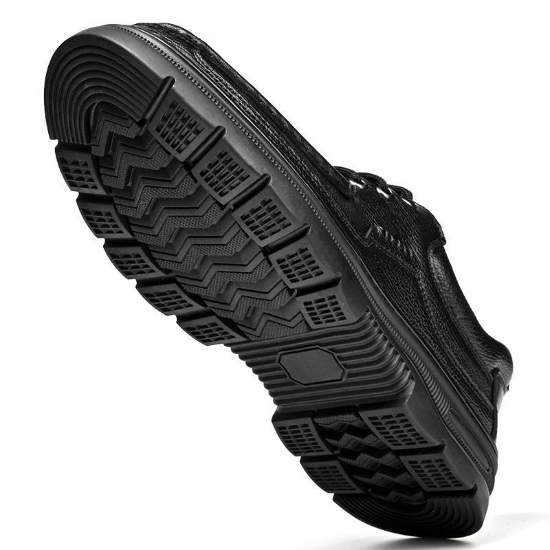 Herren Oxford Schuhe aus echtem Leder, modische Freizeitschuhe mit weicher Sohle, rutschfeste Business-Sneakers