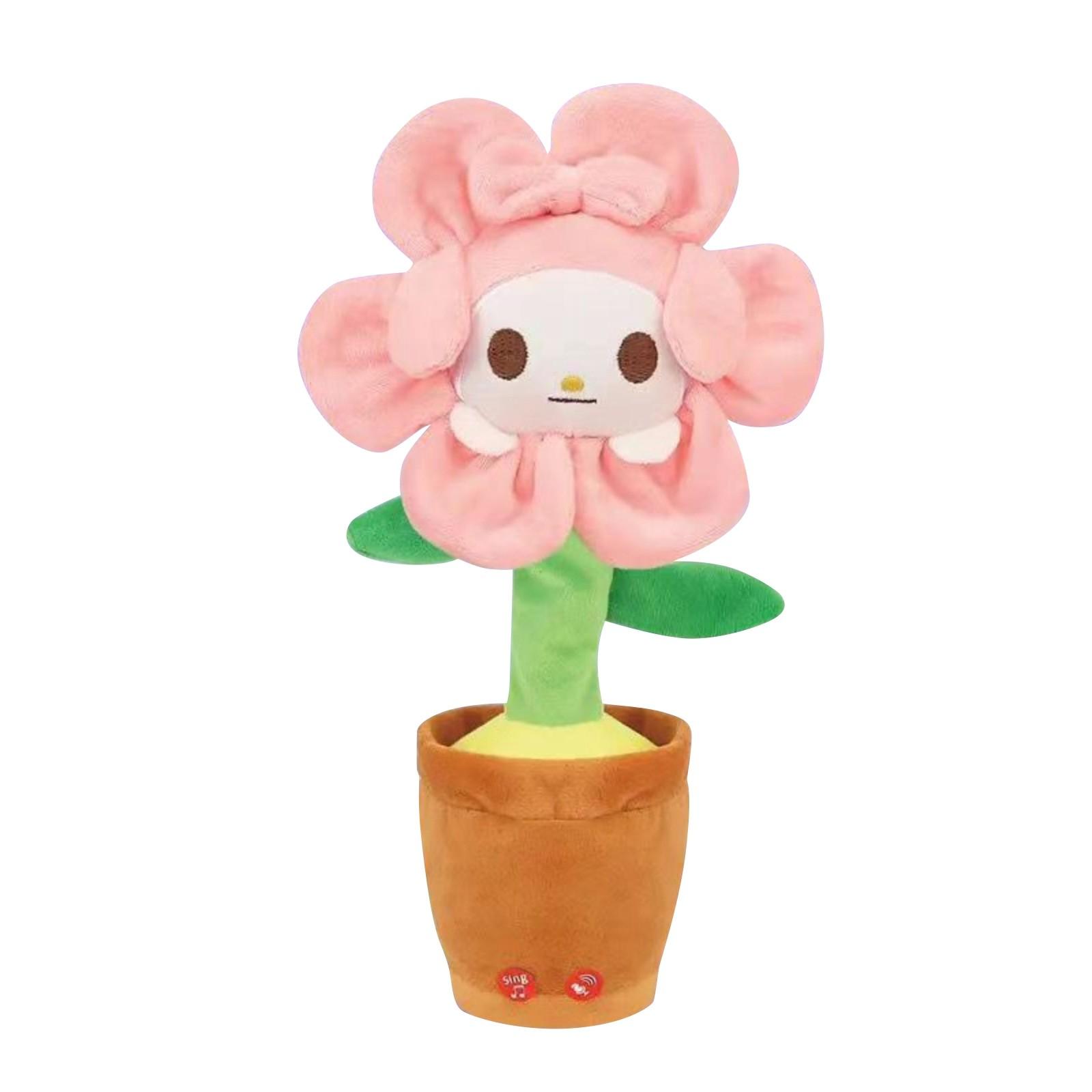 

Дитячий подарунок Плюшева лялька Іграшка Мила плюшева лялька Подарунок на день народження Співати та танцювати ляльку One Size рожевий