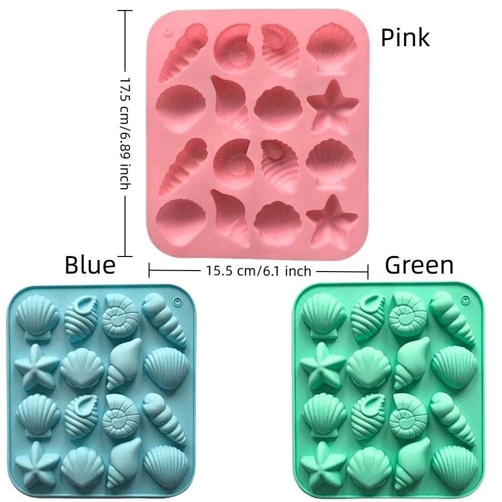 Seestern-Form Silikon-Schokoladenform 16 Fächer Eiswürfelform Kuchen-Dekorationsform Haushalt