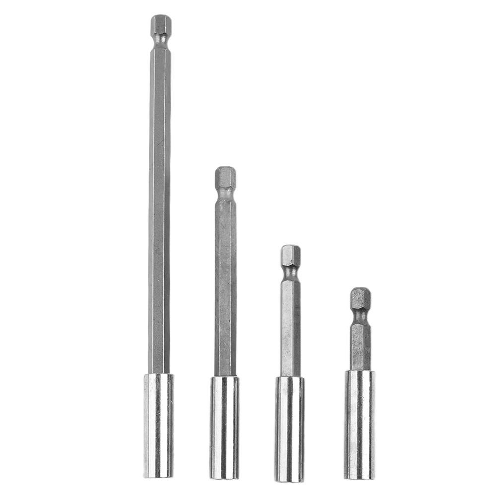 Magnetic Bit Holder Set 60/75/100/150mm Extension Rod 1/4\" Hex Shank Set