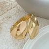 PuRui Exaggerated Heavy Metal Chunky Wide Cuff Bangles for Women Punk Geometric Spring Arm Bracelets Men Jewelry Steampunk