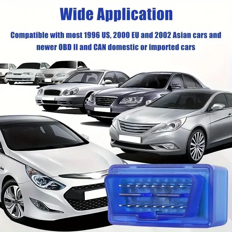 OBD2 Bluetooth Diagnostic Tool - Instant Vehicle Fault Reading, Wireless Car Health Analysis, Easy-to-Use & Portable