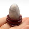 Natural Stone Decoration Egg-Shapedl With Base Artificial Ornament Lucky Gift Bed-Room Garden Office Desk Ornaments