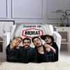 Morat Pop Band Printed Blankets Flange Warm Blanket Soft and Comfortable Blanket Picnic Blankets Bedding Birthday Gift