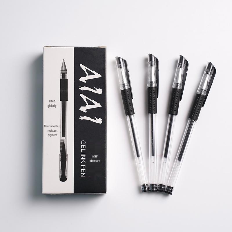 European Standard 0.5mm Black Bullet Tip Neutral Pen Set with Office Refills