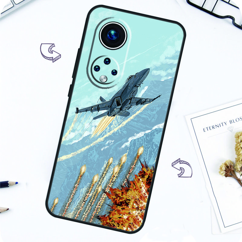 F14 Tomcat Fighter Case For Honor Magic 7 Pro 5 6 Lite Honor 200 Pro 50 70 90 X8b X9a X8a X8 X9 X9c X9b Cover