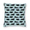 Black Cats Pillowcase Polyester Linen Velvet Printed Zip Decor Throw Pillow Case Car Cushion Cover