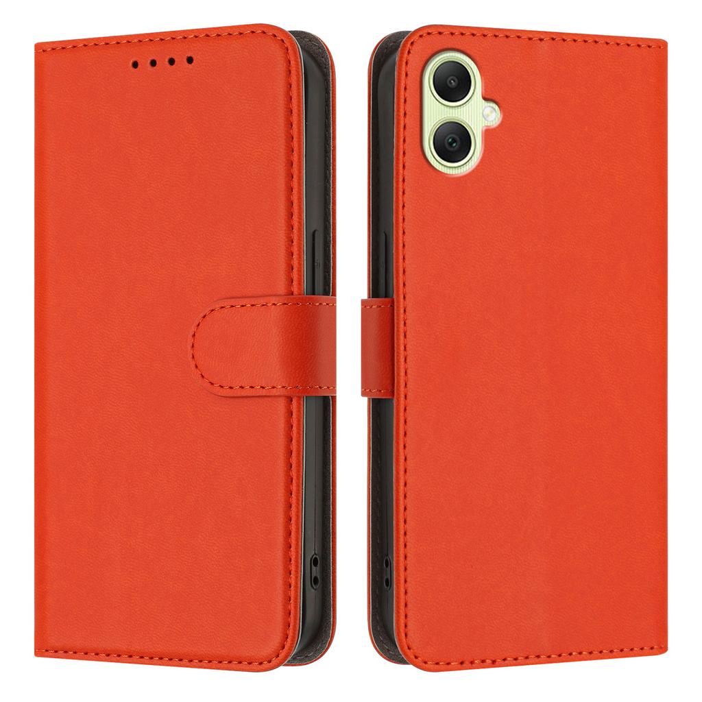 For Samsung Galaxy A06 5G/Galaxy A07 5G Leather Case Solid Color Phone Cover with Wallet