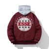 Unisex Oversized Bomber Jacket With Embroidered Casual Cotton-Polyester Blend Outerwear Fall