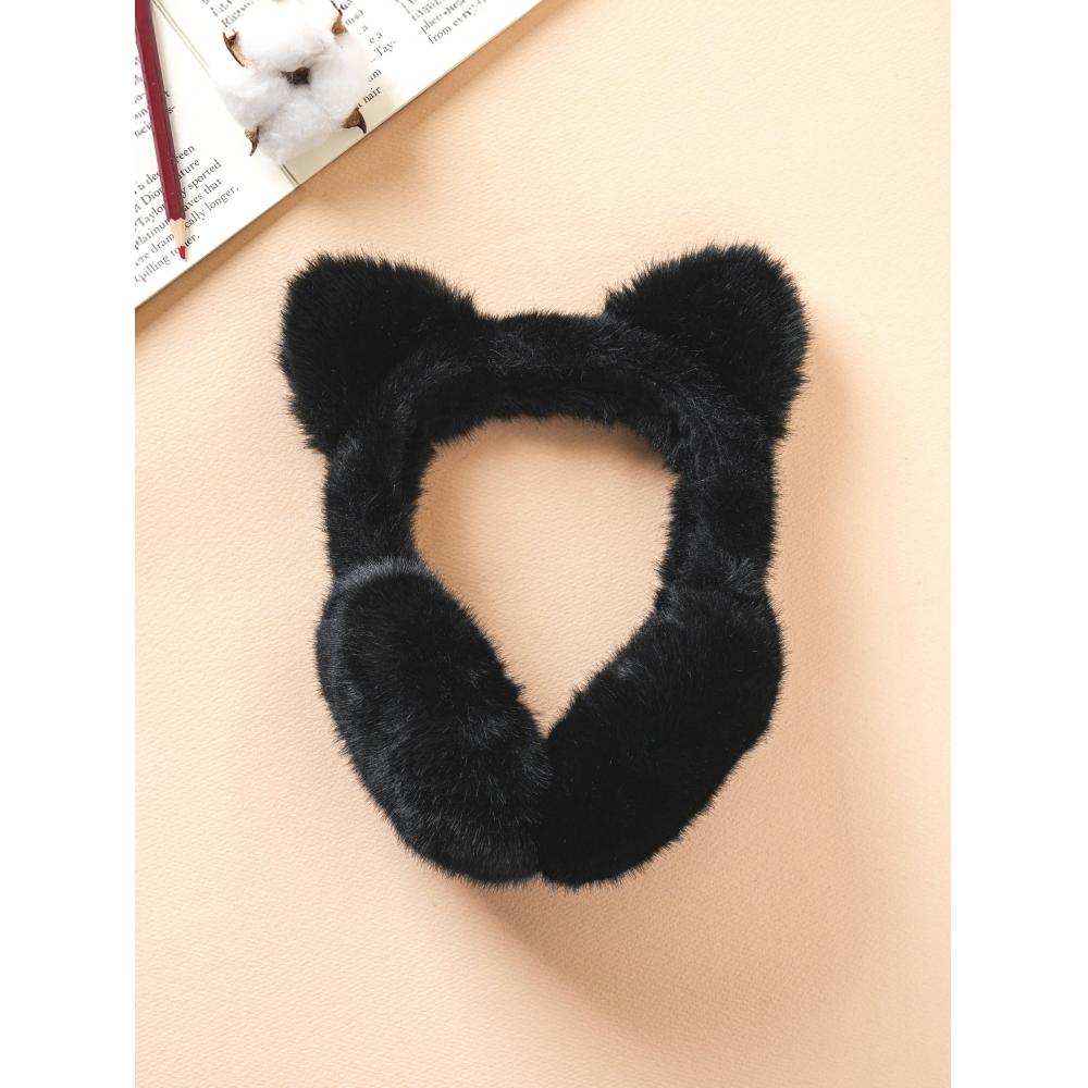 

Daiso Animal Earmuffs Foldable Earmuffs Black