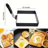 with Handle Egg Fried Ring Mold Non Stick Square Egg Maker Mold Breakfast Cooking Tool  Sandwich