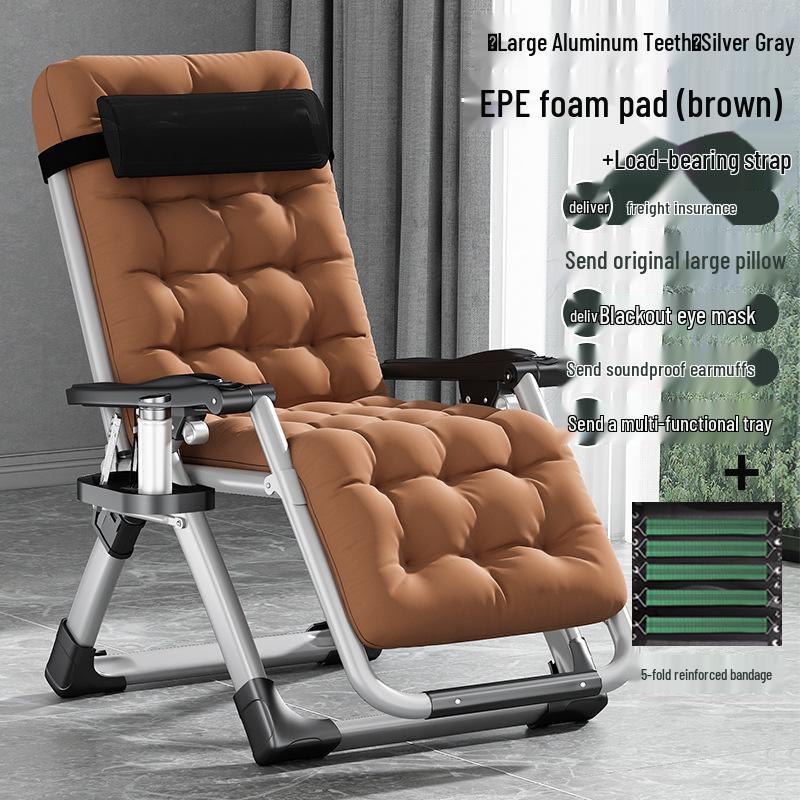 Premium Reclining Backrest Chair for Relaxing and Sleeping, Foldable for Home & Balcony Use