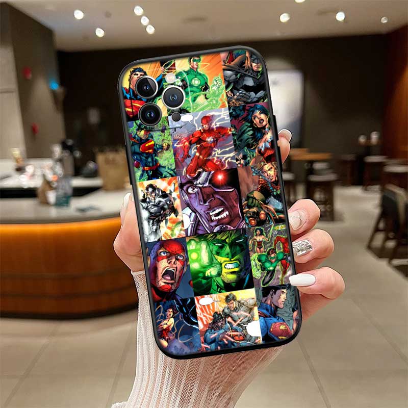 RE42 Justice league New High-End Shell Phone Case for Redmi Note 13 14 Pro+ Plus A3 A3X 13X 13C 13R 14S 14C 14R