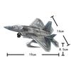 1/100 Scale Aircraft F22 Fighter Toy Model Plane ABS Military Model Building Toys For Kids 3D Puzzle Assembly Miniature Airplane