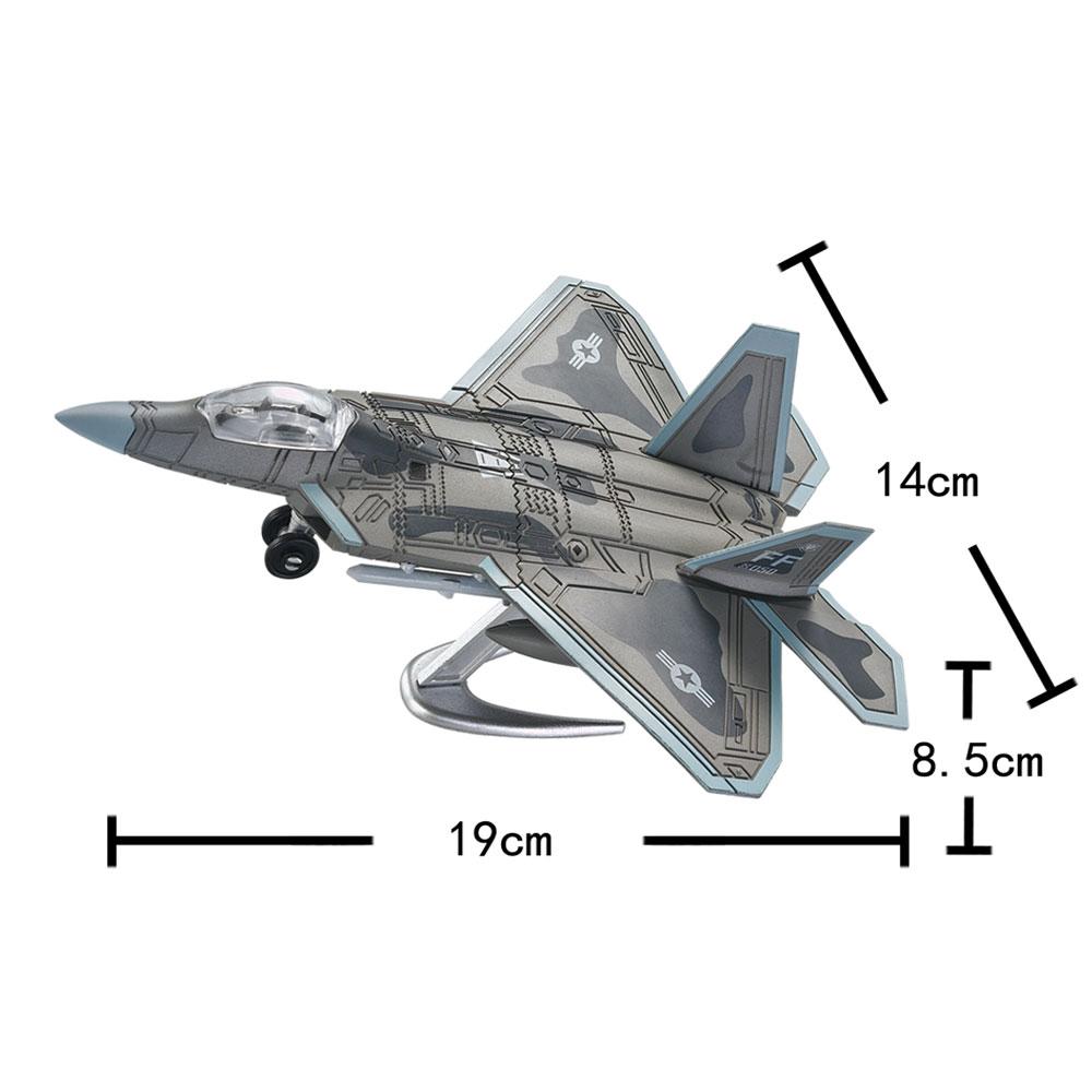 1/100 Scale Aircraft F22 Fighter Toy Model Plane ABS Military Model Building Toys For Kids 3D Puzzle Assembly Miniature Airplane