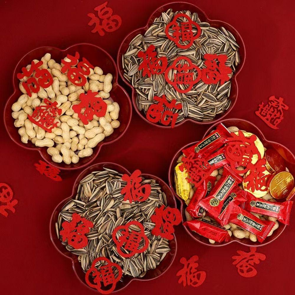 Mini Size Chinese New Year Decorations Little Blessing Door Stickers Party Decor