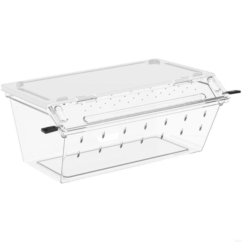 Easy Monitoring Reptiles Container Transparent Habitat Box Ventilation Enclosure HX6C