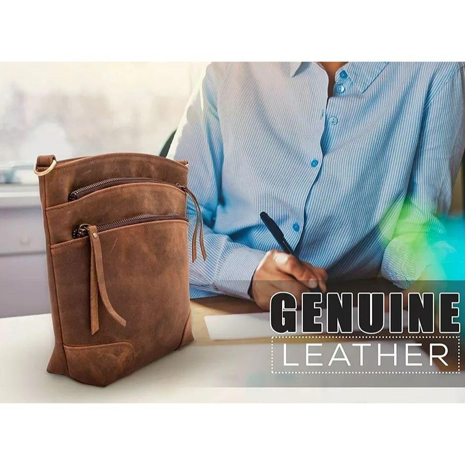 Handmade Leather Crossbody Bag for Women Purse Bags Satchel Shoulder Bag