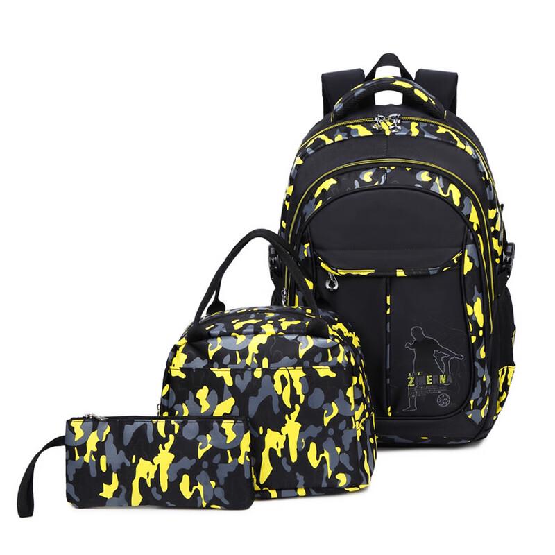 Men's Camouflage 3-Piece Backpack Set