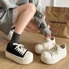 Commuter Retro Heightening Platform White Shoes 2025 New Autumn Versatile Lightweight Casual Sports Shoes