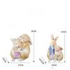 1Pc New Special Cute Rabbit Home Living Room Decorations Resin Crafts Creative Courtyard Garden Decoration Tools and Accessories