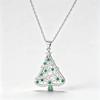 Christmas tree exquisite hollow niche necklace women, Christmas European and Korean ornaments, snowflakes and flowers