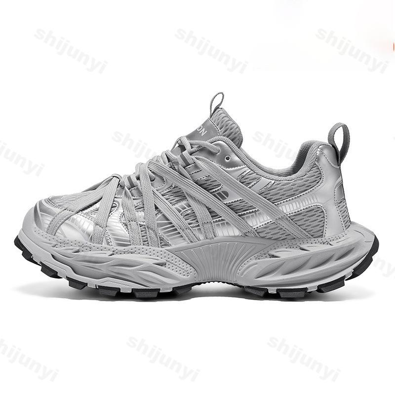 Fashion 2025 Autumn New Mesh Breathanle Low Top Thick Sole Casual Men's Shoes Fashion Versatile Comfortable Niche Design Chunky sneakers