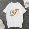 Neuheit Super Vintage Klassischer 1977 Druck Herren T-Shirts Streetwear Kurzarm Geburtstagsgeschenke Sommer Stil T-Shirt Herren Kleidung