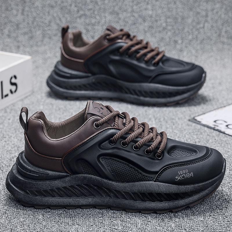 

Мужские трендовые кроссовки 2025 в стиле «папиных»: Стильная, удобная, на толстой подошве спортивная повседневная обувь для весны и осени 44