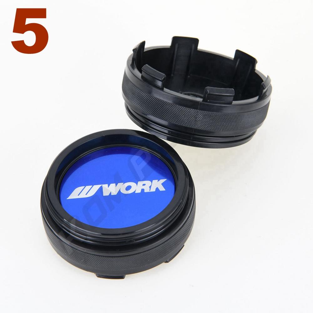 4PCS 61MM OD / 57.5MM ID Sport Rim Cap WORK EMOTION MEISTER VS Sticker Centre Cap Rim Wheel Cover Cap Hubcaps