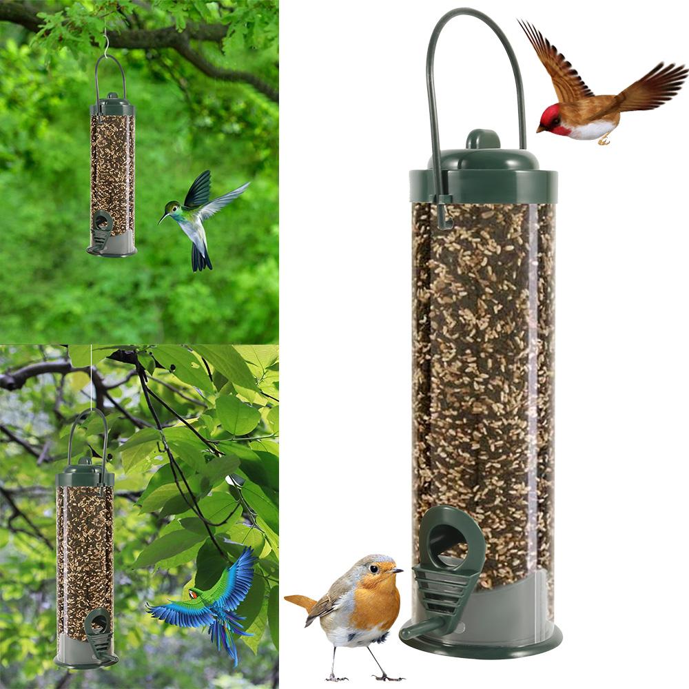 Hängendes Vogelfütterungswerkzeug, Gartenkoppel, Vogelfutterspender, Heimtierbedarf, Außendekoration, Wildvogelfutterspender, PVC-Rohr-Futterspender