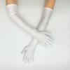 1920s Costume Props Gloves Evening Galas Gloves with Long Length Wedding Bride Gloves Formal Occasion Ceremonial Gloves